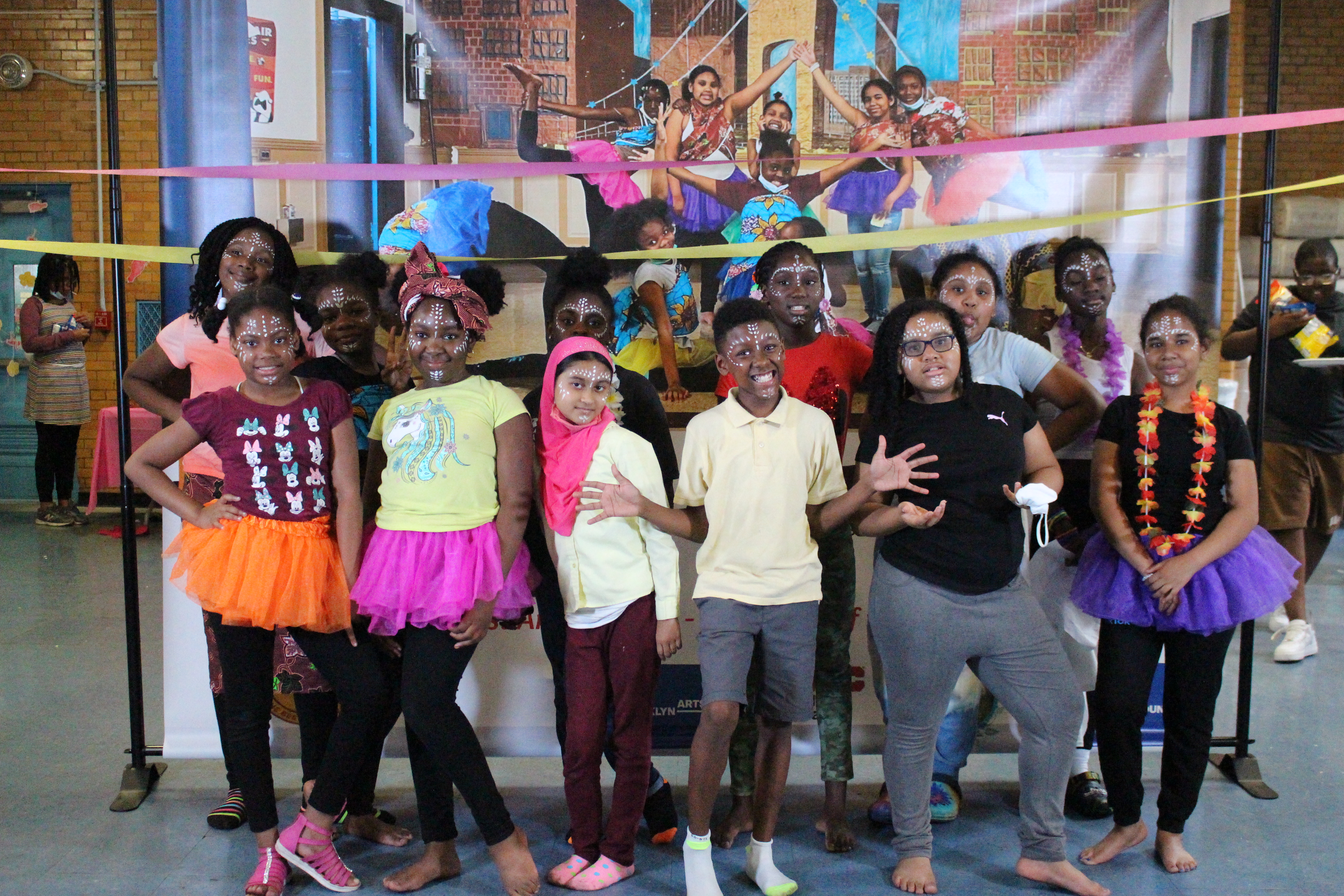 Cultural dance performance at community event